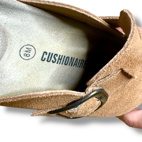 Cushionaire Brown Suede Slip-On Clogs with Buckle Granola 2 Suede Platform - Picture 5 of 6